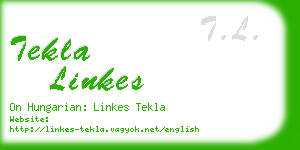 tekla linkes business card
